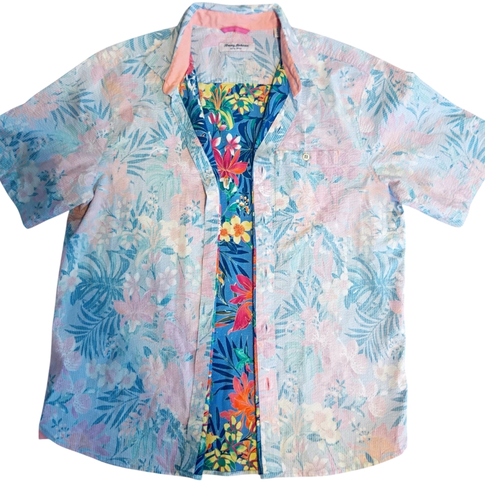 Floral Hawaiian Shirt with Tropical Print